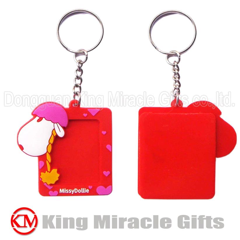 Soft PVC Plastic Photo Frame Keychain from China Manufacturer