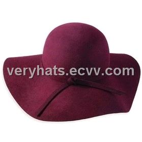 felt brim hat
