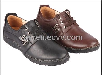 ... leather shoes  Men's casual shoes with leather upper rubber outsole