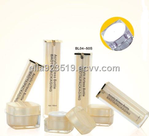 Makeup Containers on Cosmetic Packaging Acrylic Airless Bottle Container  Bl04    China
