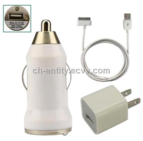  Ipod Adapter on Mini Usb Car Adapter   Wall Charger   Data Cable For Apple Iphone 4 4s