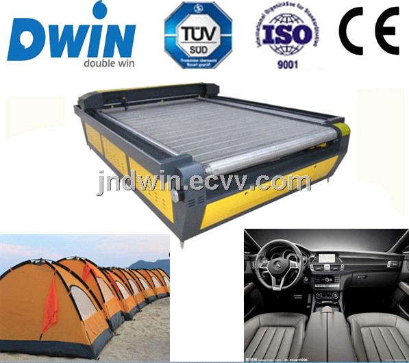 DW1640 Leather Car Seat Cover Laser Cutting Machinery with auto feeding