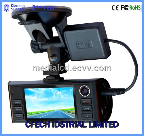 Dual Camera Car DVR FULL  HD 2.7