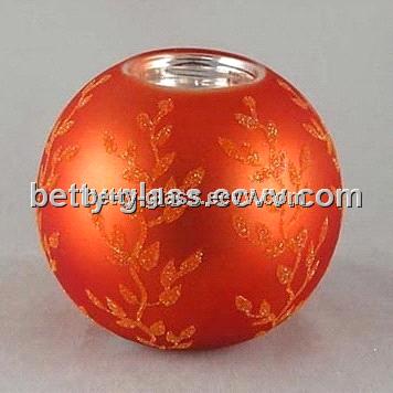 Holder Glass Candle Beautiful Candle  Craft Holder glass ball Ball   painting Painting ornaments Glass