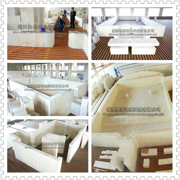 Fused Cast AZS Refractory Block For Glass Furnace