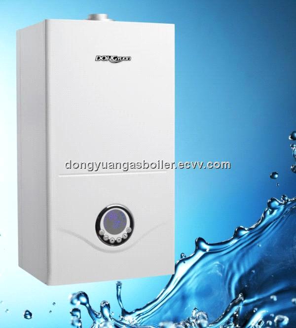 LCD display gas boiler for heating and hot water