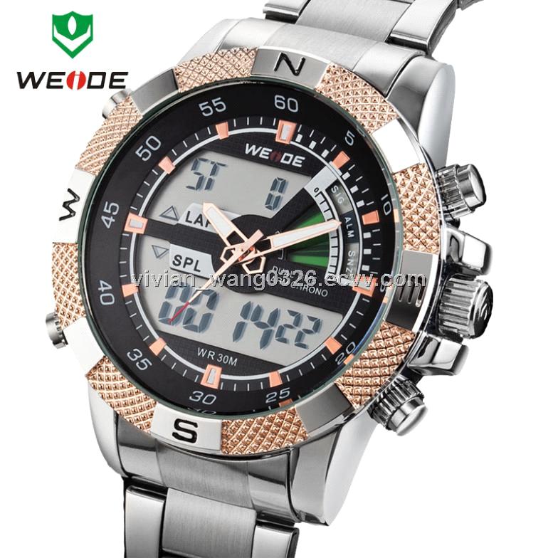 2014 led luminous analog digital dual time display date week alarm 3atm stainless steel 2014 led luminous analog digital dual time display date week alarm 3atm stainless steel