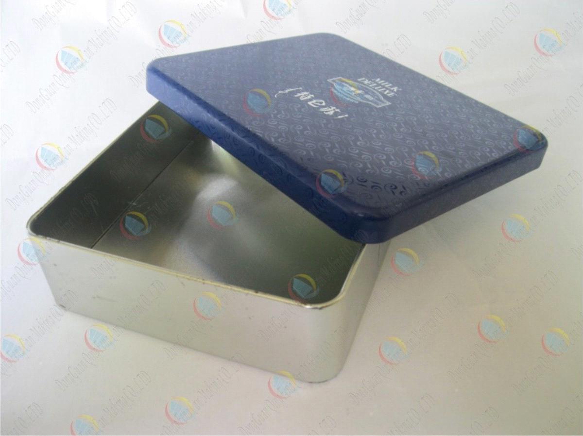 Rectangular tin box for biscuit cookies,Milk bicuit tin boxes,cookies tin can