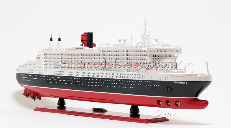 Mary 2 Wooden Model Cruise Ship (C028) - Vietnam Queen Mary 2 Wooden 