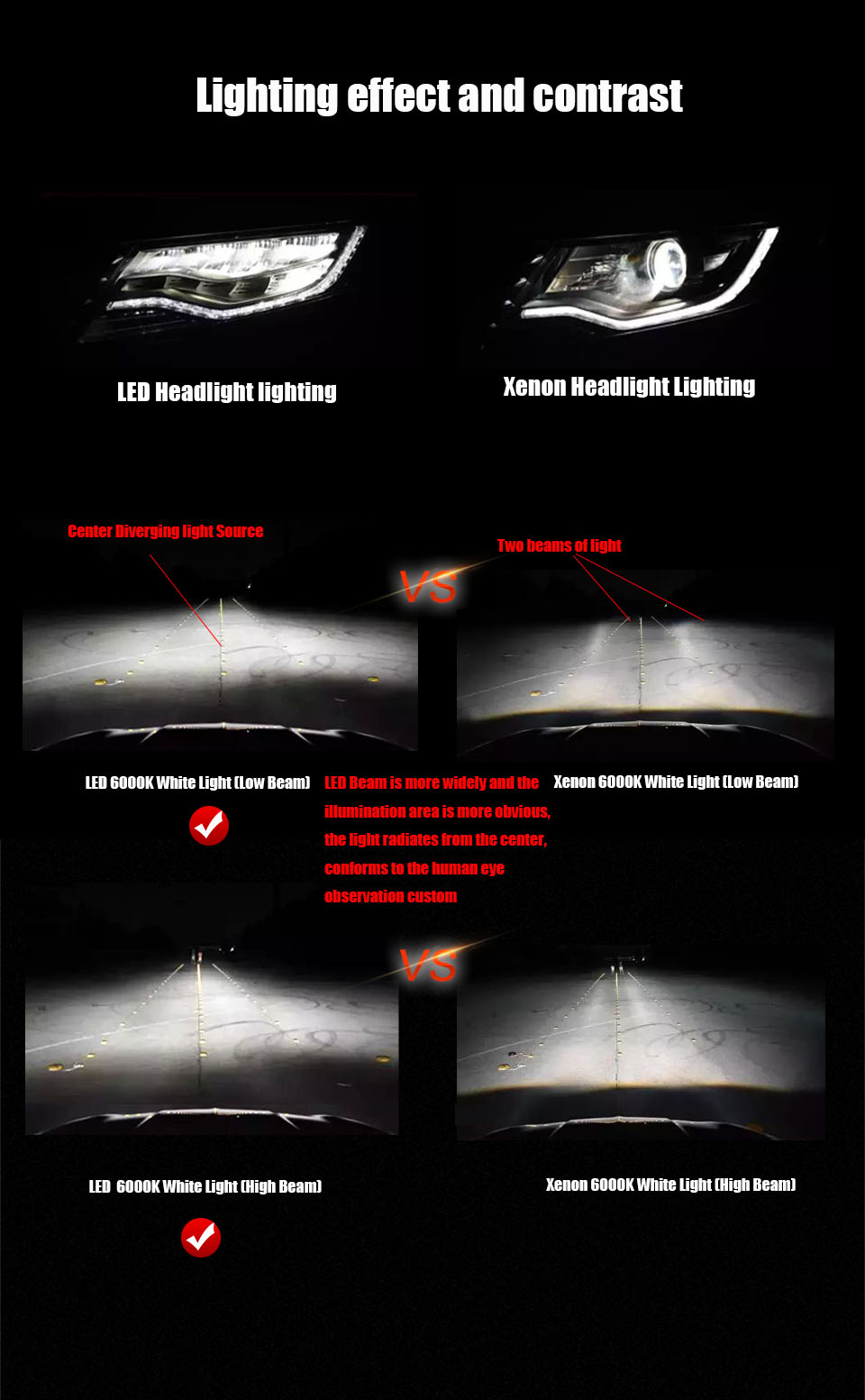 ANMINGPU Headlight Bulbs Lampada Led H4 12000lm Set 12V COB Chips H4 Led Car Headlight Hi Low Beam 6500K Car Lamp Auto Bulb 2017 (10)