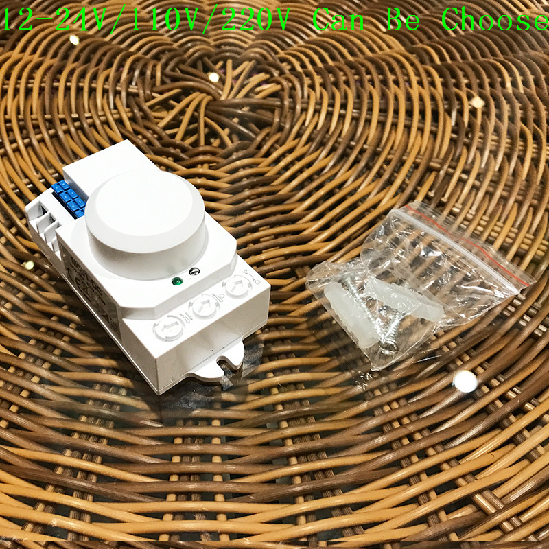 New Arrival 12v110v220v 360 degree Microwave Sensor Light Switch Induction Microwave Motion Sensor pir motion sensor (7)