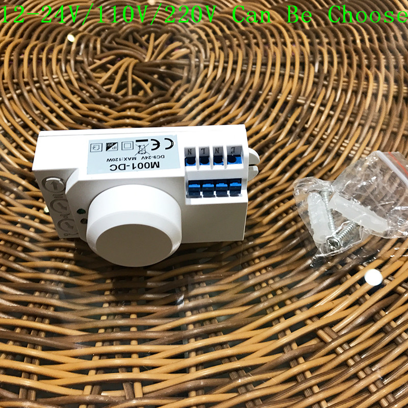 New Arrival 12v110v220v 360 degree Microwave Sensor Light Switch Induction Microwave Motion Sensor pir motion sensor (8)