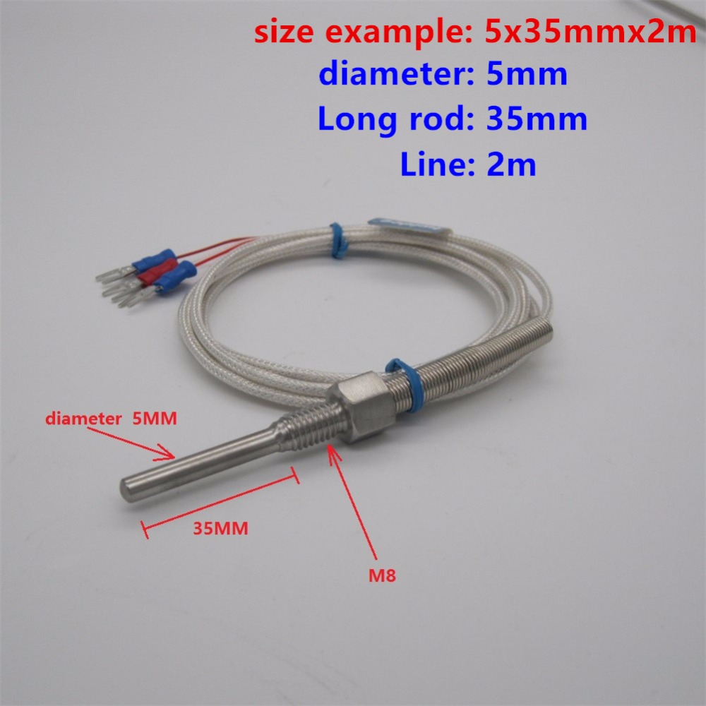 High Quality Pt Probe M Rtd Cable Stainless Probe Mm Wires