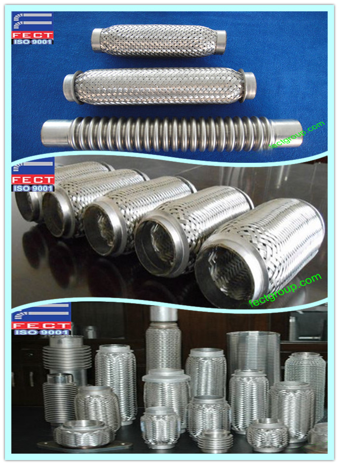 Exhaust flexible pipe connector/flexible metal hose for exhaust pipe