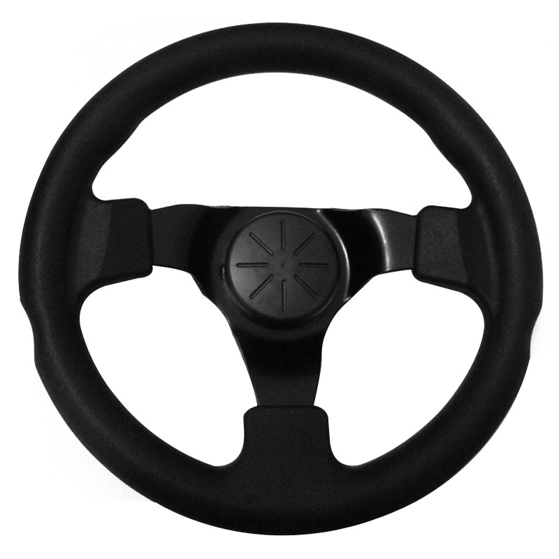 Steering Wheel with Leather Cover Aluminum Frame Car Tunning