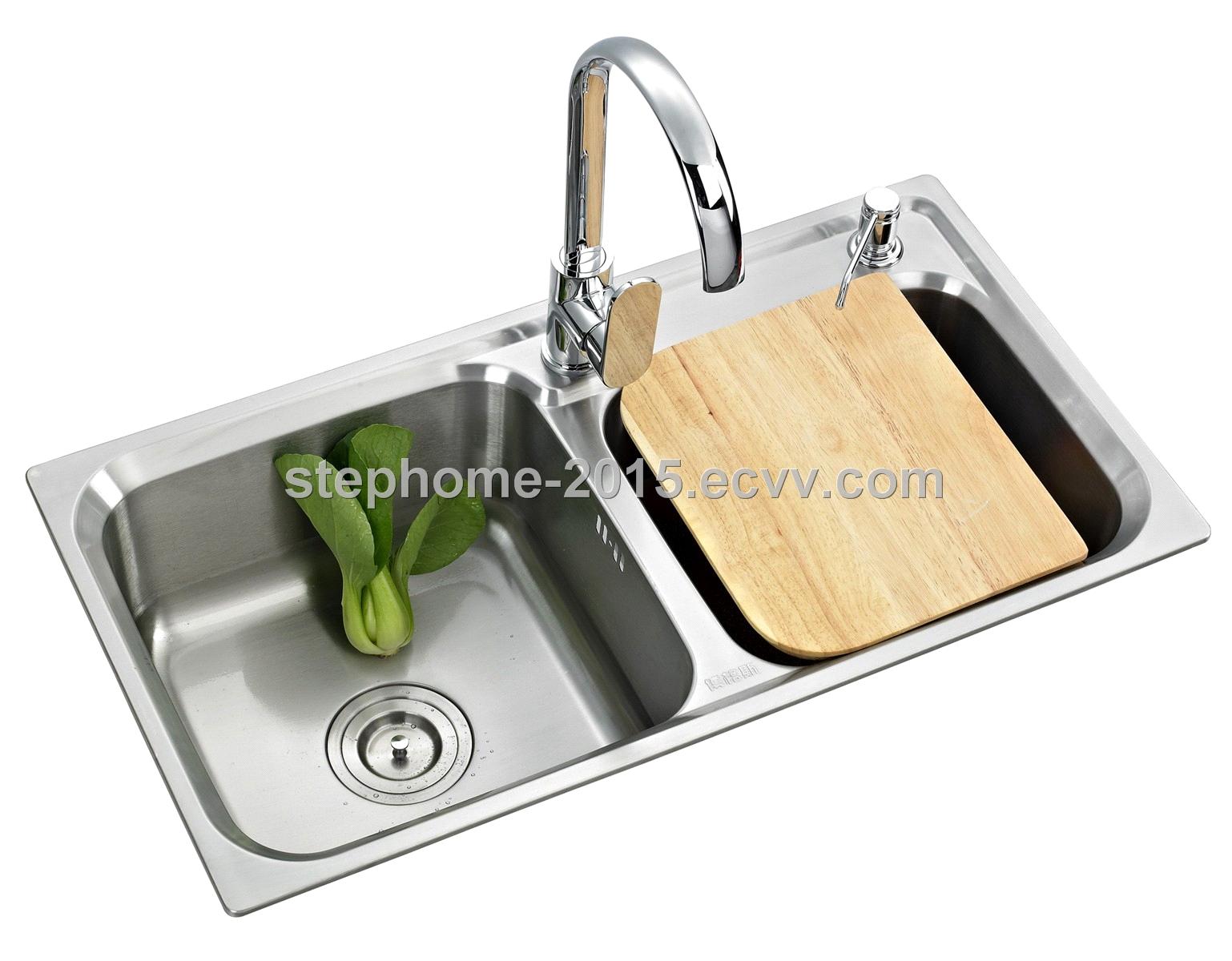 Stainless steel sink > High Quality Double Bowls Stainless Steel Sink ...