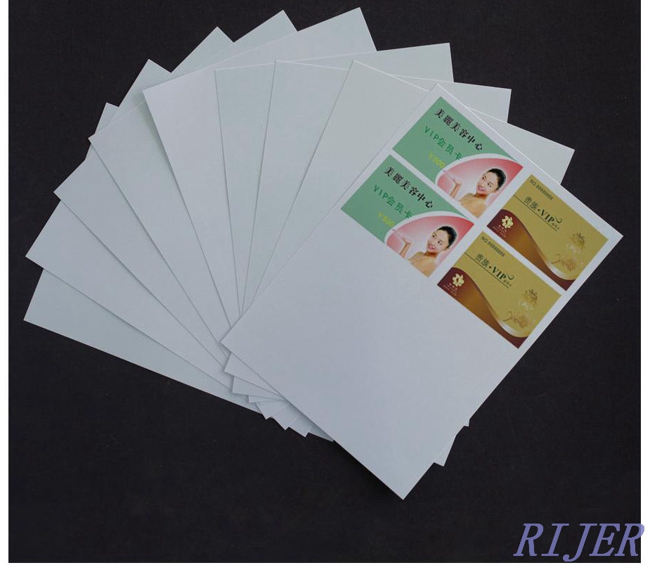 PVC inkjet sheet, inkjet film , laminating card material , A4,A3 plastic inkjet sheet