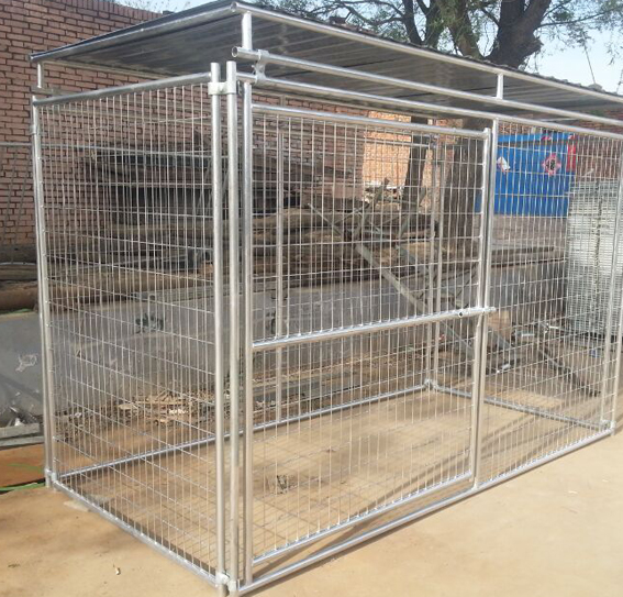 Top Metal Roof Large Welded Mesh Dog Kennel Panel upto 10ft long