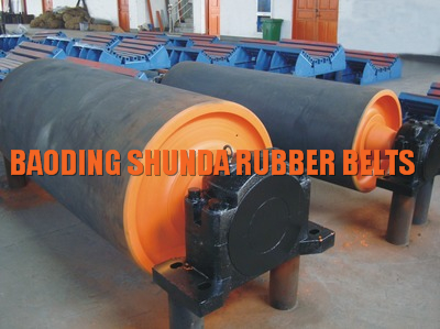 pulley conveyor bend lagging rubber diamond ecvv