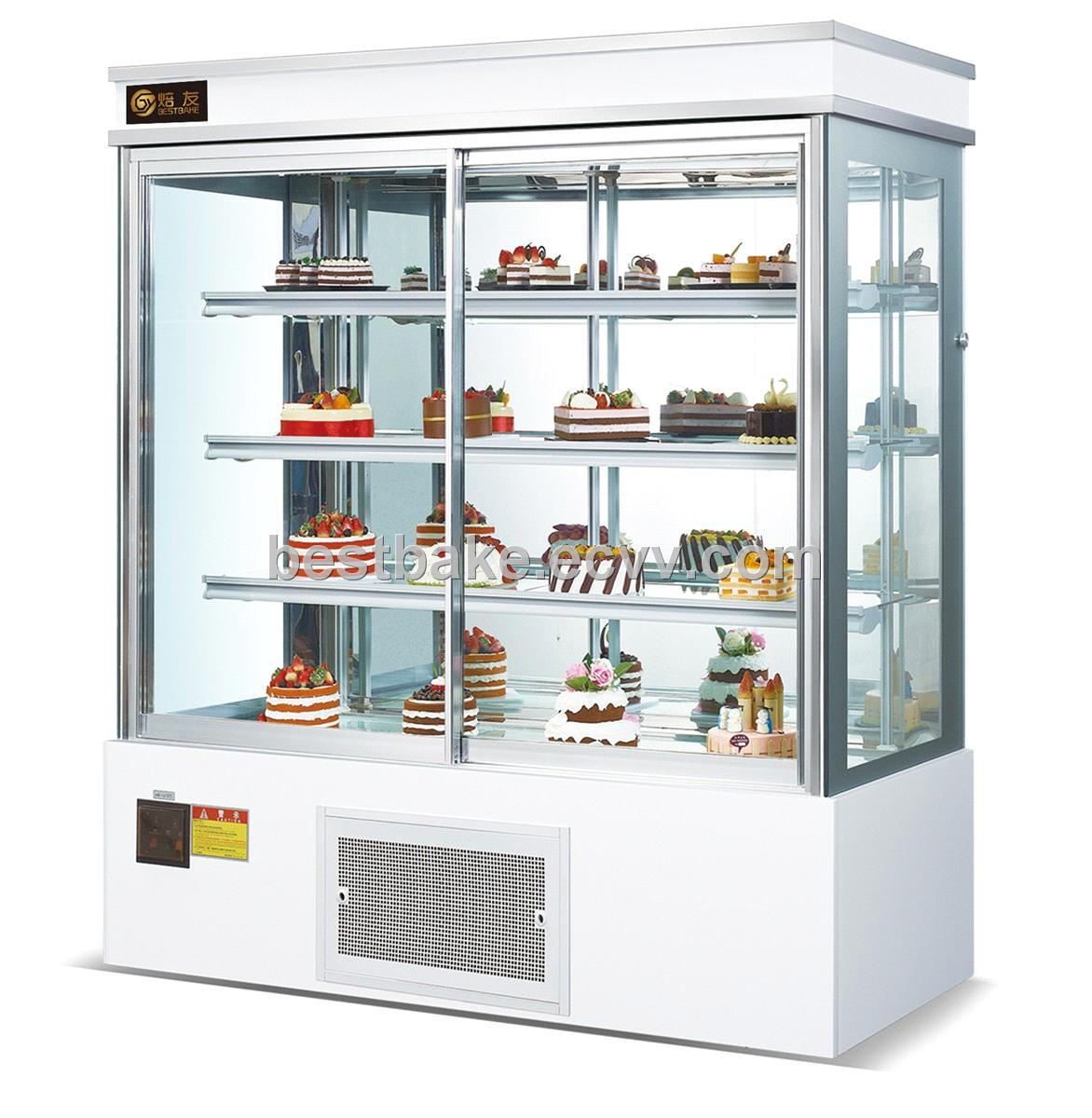 Luxury Vertical Front Open Door Cake Showcase / Display Showcase from