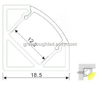 VShapeSurfaceMountedLEDAluminumProfileLEDLinearStripBarLight VShapeSurfaceMountedLEDAluminumProfileLEDLinearStripBarLight