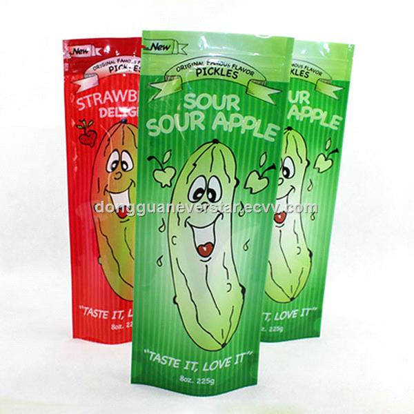 Customized Printing Stand Up Plastic Potato Chips Packaging Bag With Zip Lock from China