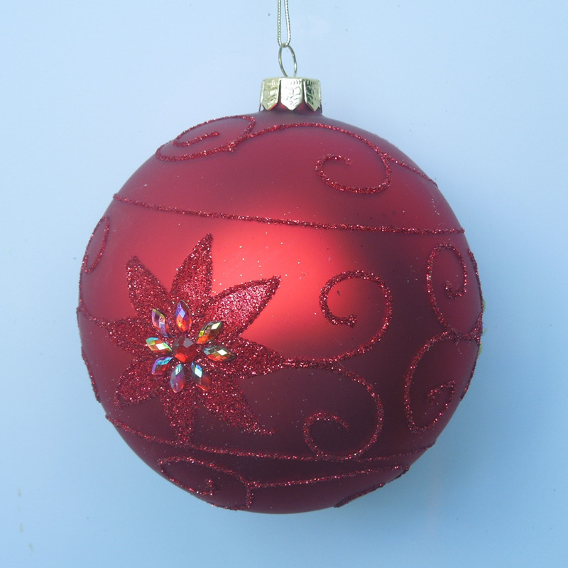 Christmas Day Hanging Glass Ball Handmade Glass Globe