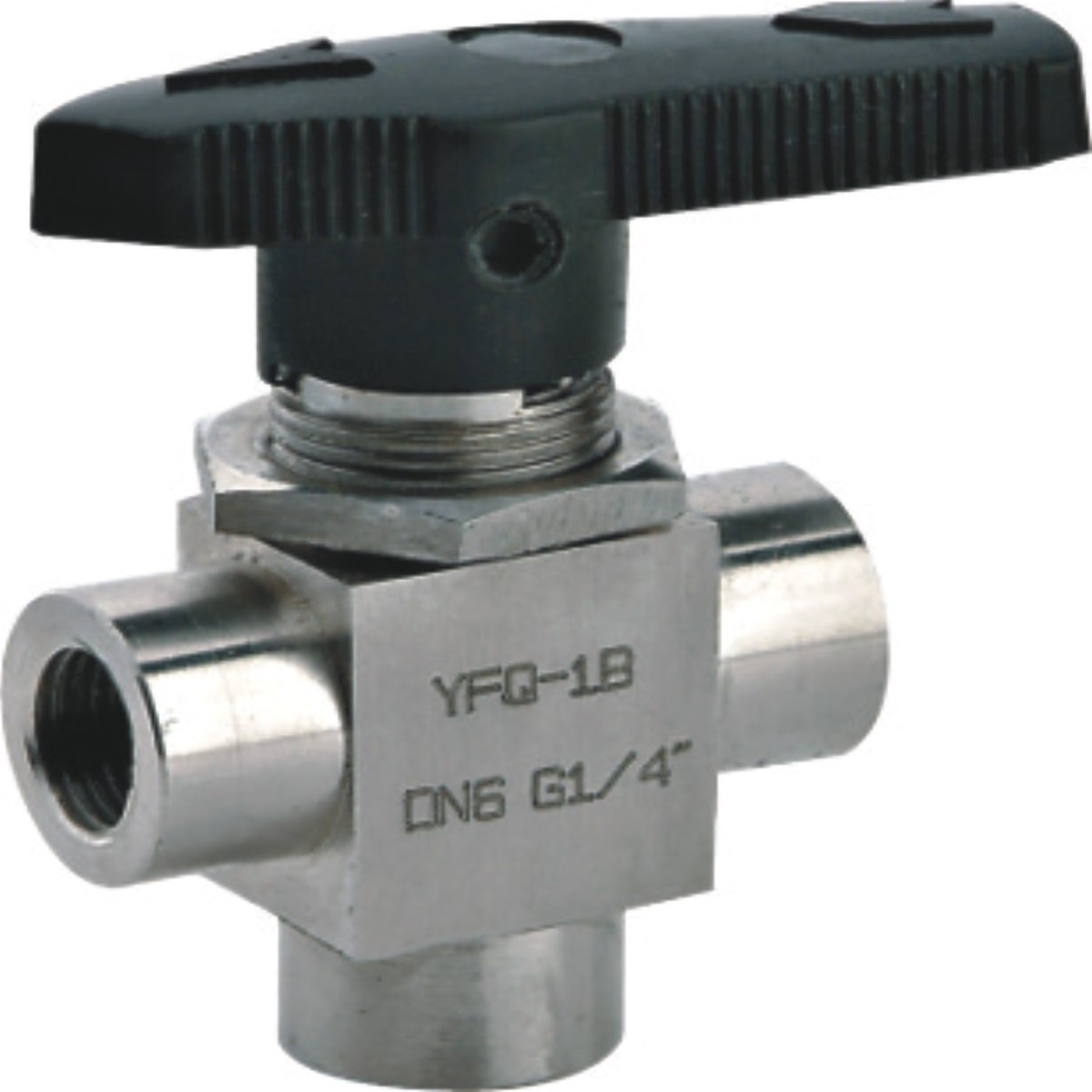 SS316 female thread 3 way ball valve,1/4"FNPT from China Manufacturer
