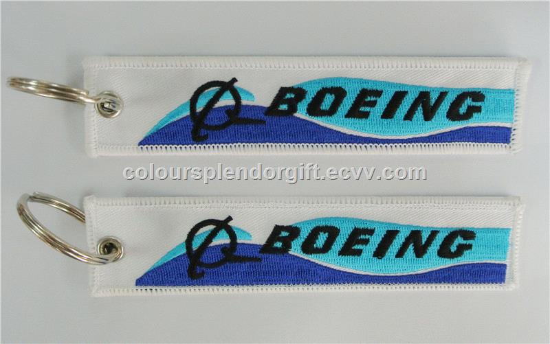 Wholesale Skydive Pilot Aviation Boeing Aircraft Logo Embroidery Keychain for Pilots Wholesale Skydive Pilot Aviation Boeing Aircraft Logo Embroidery Keychain for Pilots