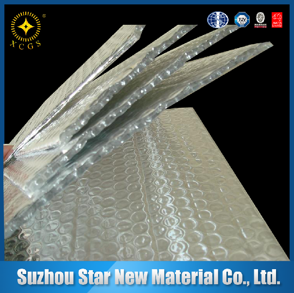 Aluminium foil double Fireproof bubble construction Fireproof building heat Insulation Material