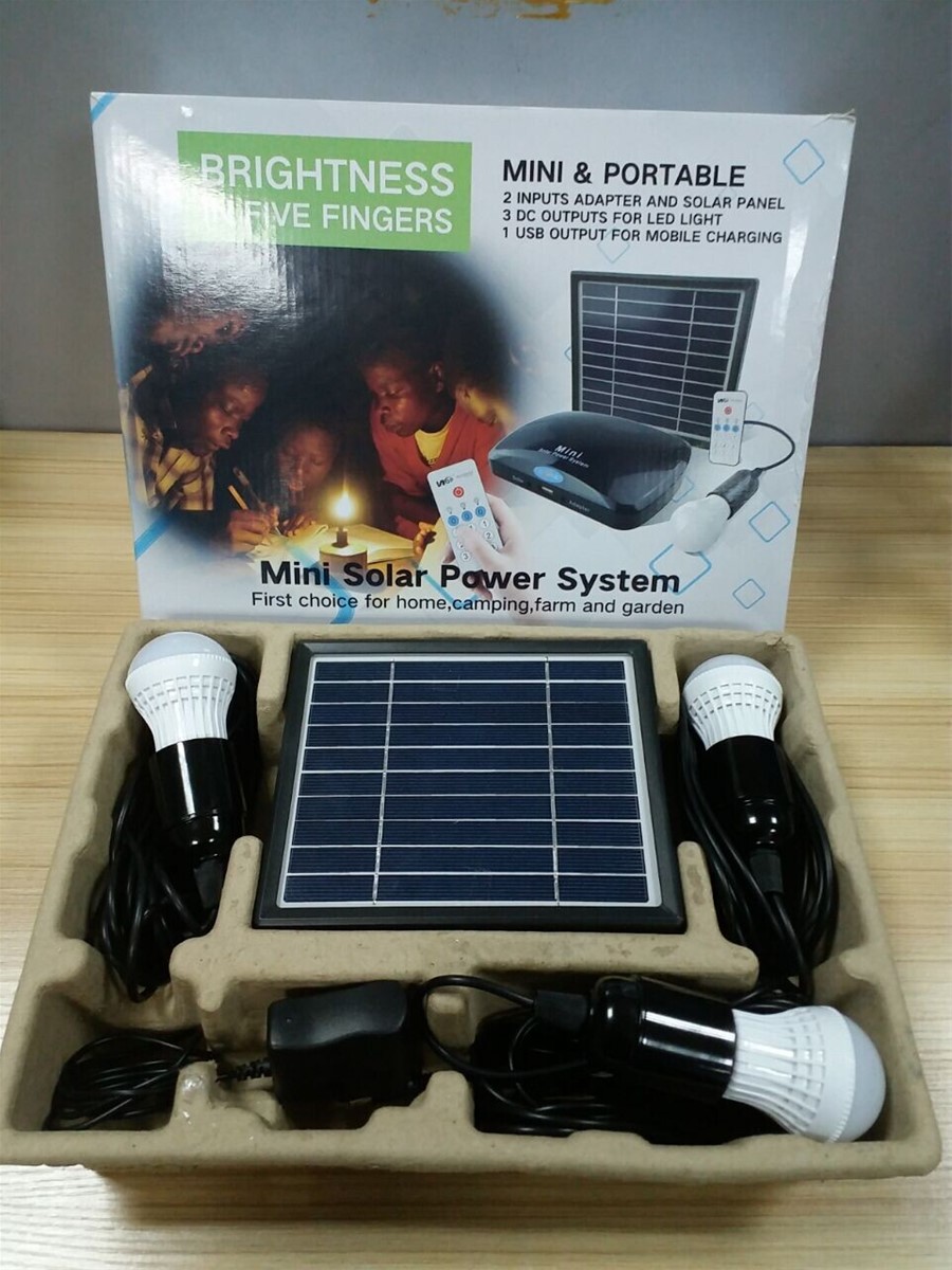 2017 trending products mini solar cell price with 3pcs 3w LED light