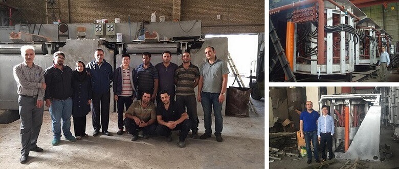 160 tons Iron steel induction melting furnace with hydraulic pouring 160 tons Iron steel induction melting furnace with hydraulic pouring