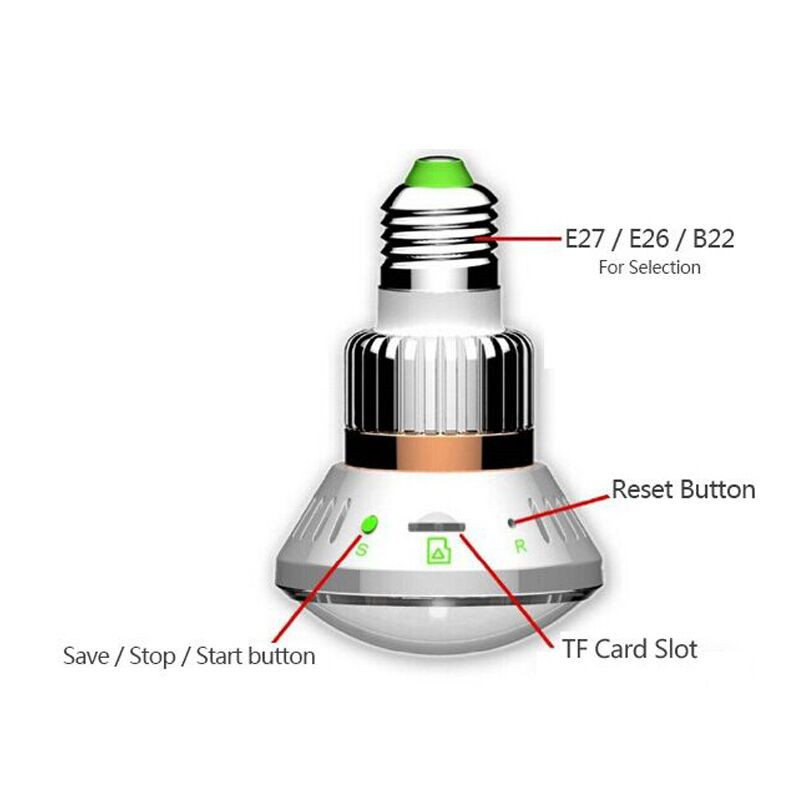 EAZZYDV Wireless Mini Bulbshaped Hidden DVR Camera with Invisible IR Light At Night EAZZYDV Wireless Mini Bulbshaped Hidden DVR Camera with Invisible IR Light At Night