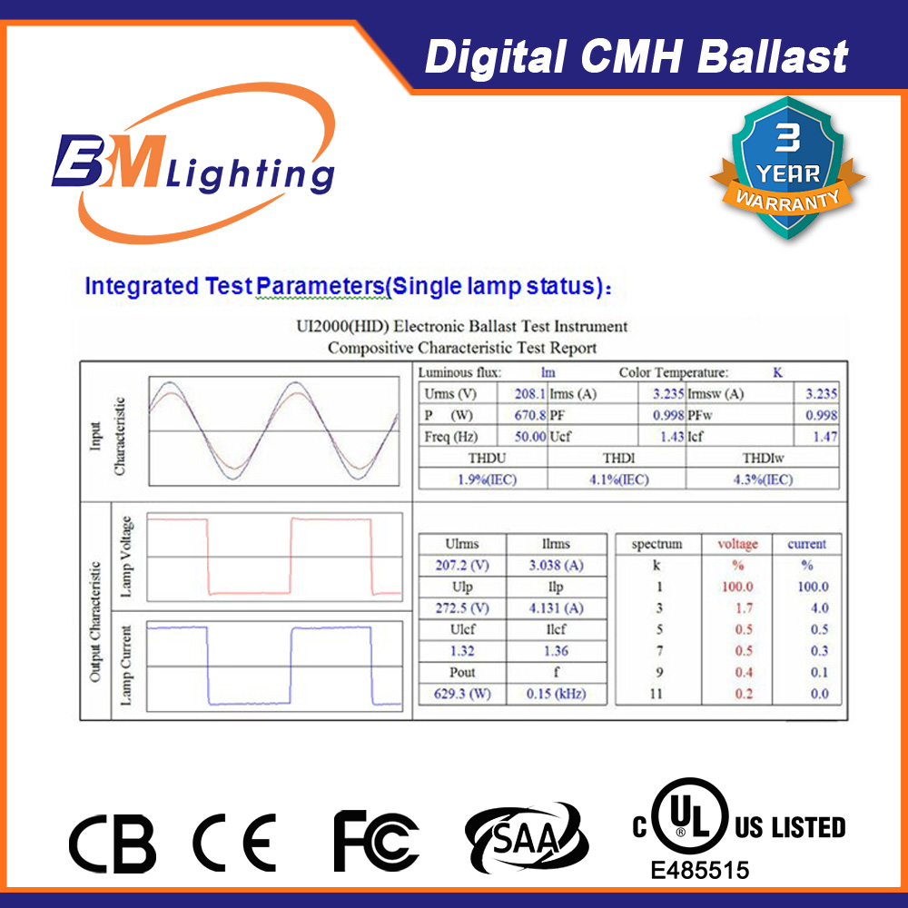 Hydroponics 315w HID Electronic grow light ballast for plant grow with UL listed Hydroponics 315w HID Electronic grow light ballast for plant grow with UL listed