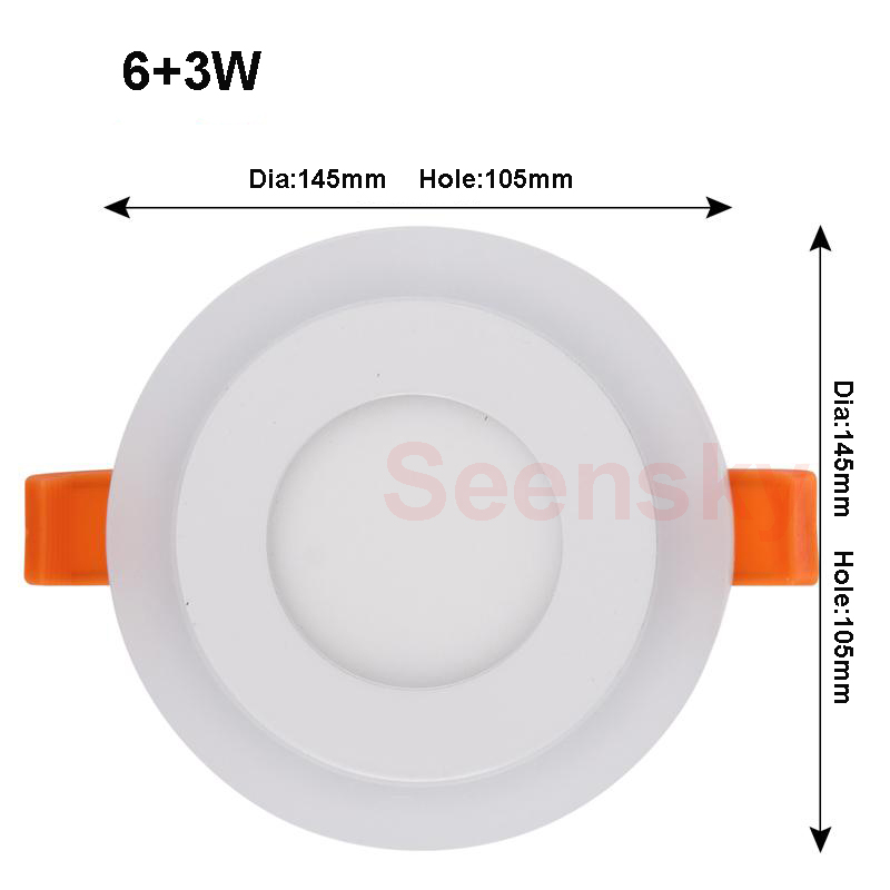 Ultra Slim Embeded Round RGB LED Panel Light 6W 9W 18W 24W Dual Double Color RGB And White Ultra Slim Embeded Round RGB LED Panel Light 6W 9W 18W 24W Dual Double Color RGB And White