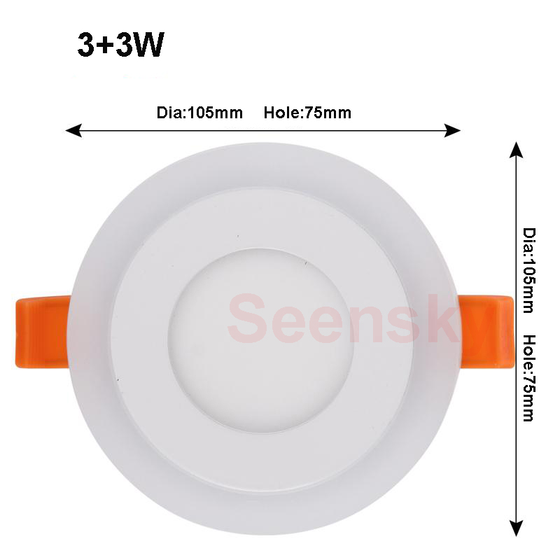Ultra Slim Embeded Round RGB LED Panel Light 6W 9W 18W 24W Dual Double Color RGB And White Ultra Slim Embeded Round RGB LED Panel Light 6W 9W 18W 24W Dual Double Color RGB And White