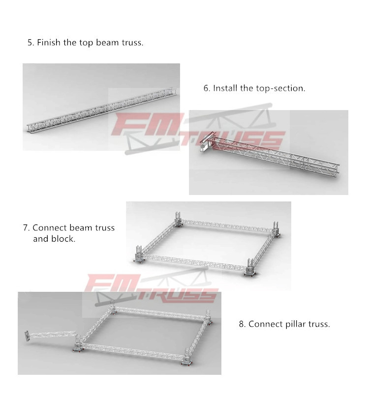 Used Aluminum Truss Lighting Truss Spigot Truss Hot Sale Used Aluminum Truss Lighting Truss Spigot Truss Hot Sale