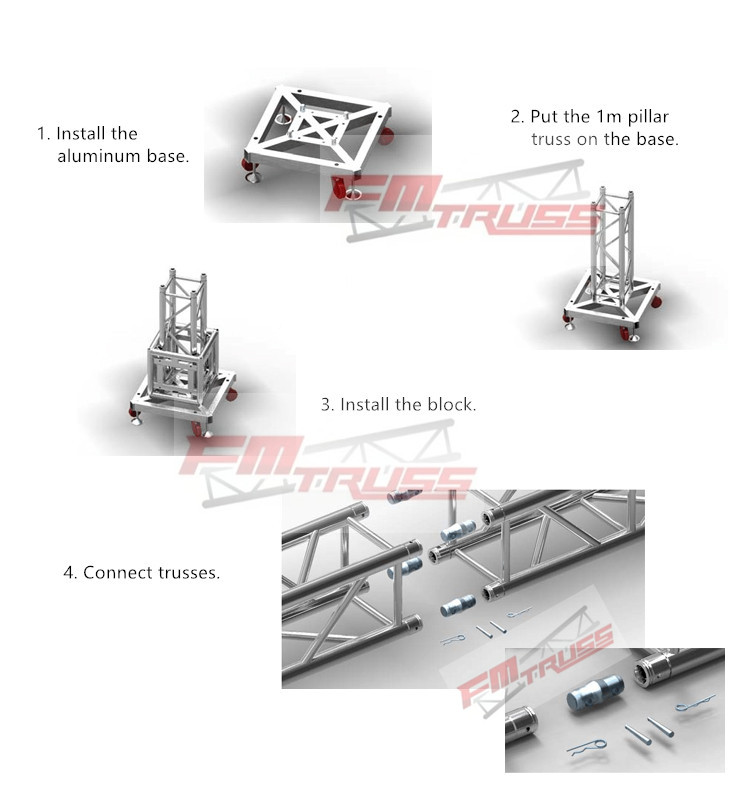 Used Aluminum Truss Lighting Truss Spigot Truss Hot Sale Used Aluminum Truss Lighting Truss Spigot Truss Hot Sale
