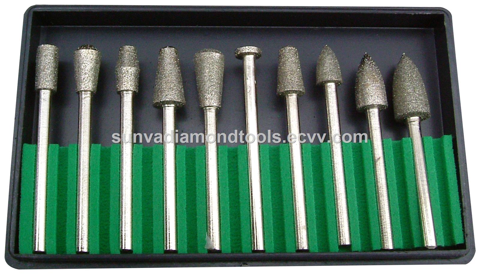 SUNVASR Diamond Mounted Points 10pcsset Diamond Burrs Diamond Tools SUNVASR Diamond Mounted Points 10pcsset Diamond Burrs Diamond Tools
