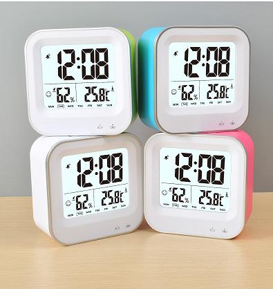 Hot style digital desktop electronic smart clock with TimeThermometerHygrometer Display Hot style digital desktop electronic smart clock with TimeThermometerHygrometer Display