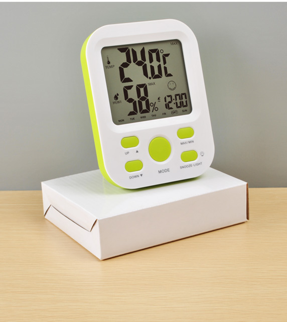 LCD Digital Display Thermometer Hygrometer Electronic Temperature Humidity Clock Weather Alarm Clock LCD Digital Display Thermometer Hygrometer Electronic Temperature Humidity Clock Weather Alarm Clock