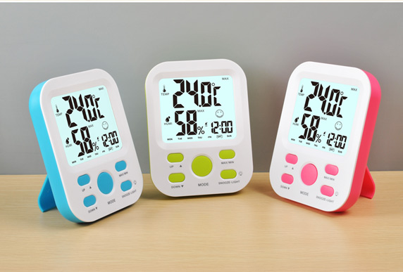 LCD Digital Display Thermometer Hygrometer Electronic Temperature Humidity Clock Weather Alarm Clock LCD Digital Display Thermometer Hygrometer Electronic Temperature Humidity Clock Weather Alarm Clock