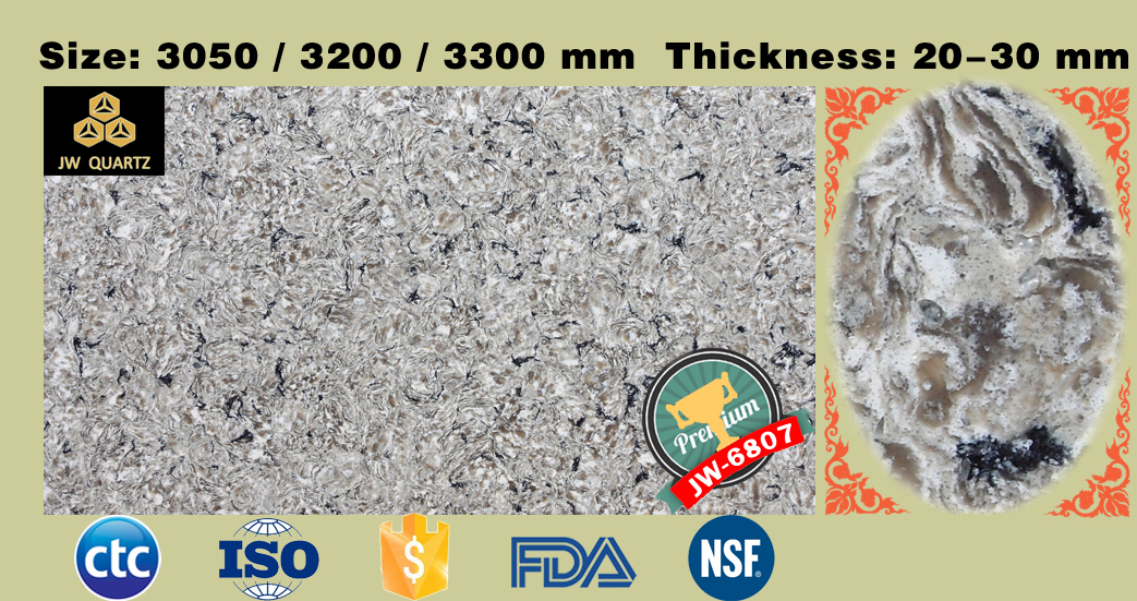 JW6807 VortexNon Porous Artificial Quartz Stone Slab for Countertop JW6807 VortexNon Porous Artificial Quartz Stone Slab for Countertop
