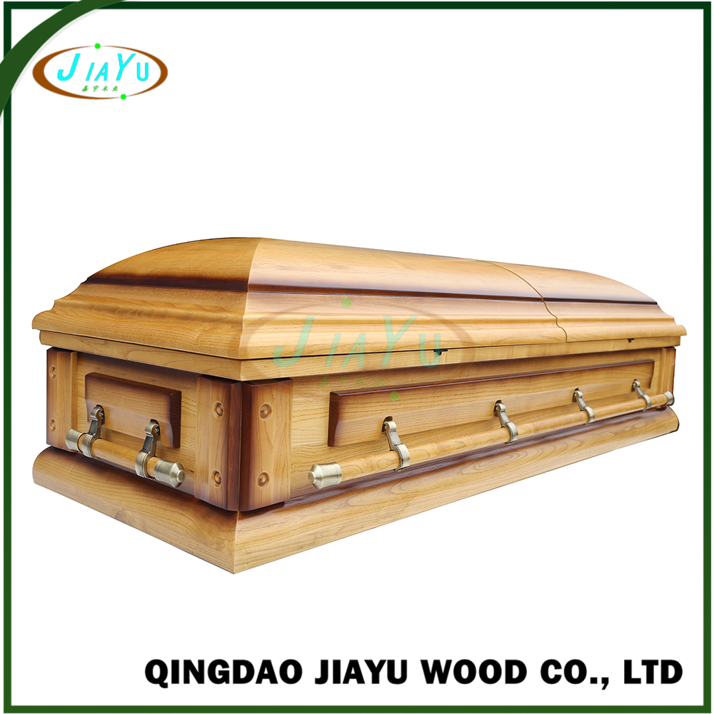 Wholesale US Style Chinese Wooden Casket With Bed Wood Coffin From ...