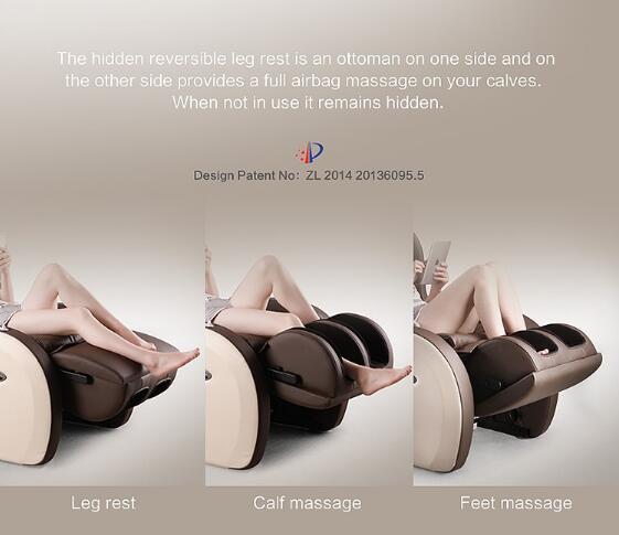 hiddden leg 3D massage chair china sofa with Bluetooth and USB charge pocket hiddden leg 3D massage chair china sofa with Bluetooth and USB charge pocket