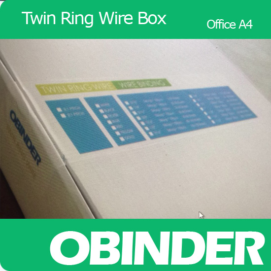 Obinder twin ring wire office box package Obinder twin ring wire office box package