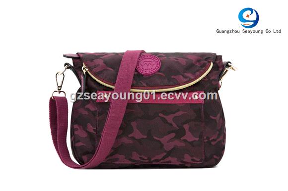 fashionable factory direct sell cheap nylonpvc lady bag fancy hand bag