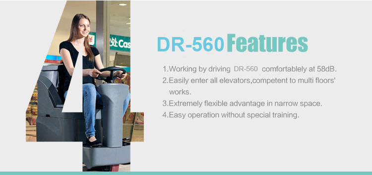 Automatic driving type floor scrubber dryer DR700 airport cleaning machines Automatic driving type floor scrubber dryer DR700 airport cleaning machines