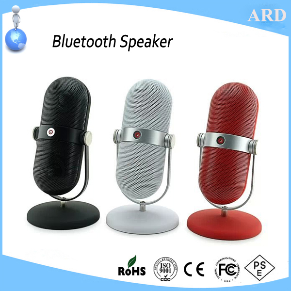 New style microphone shape stereo wireless bluetooth speaker New style microphone shape stereo wireless bluetooth speaker