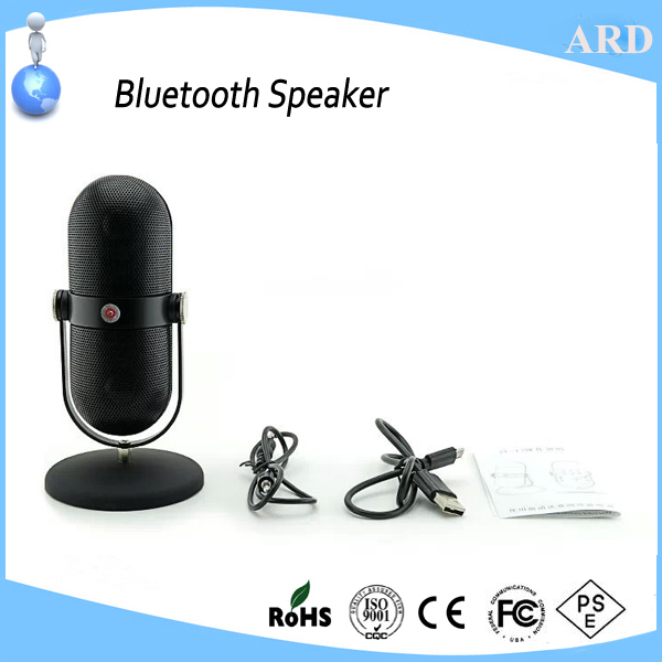 New style microphone shape stereo wireless bluetooth speaker New style microphone shape stereo wireless bluetooth speaker